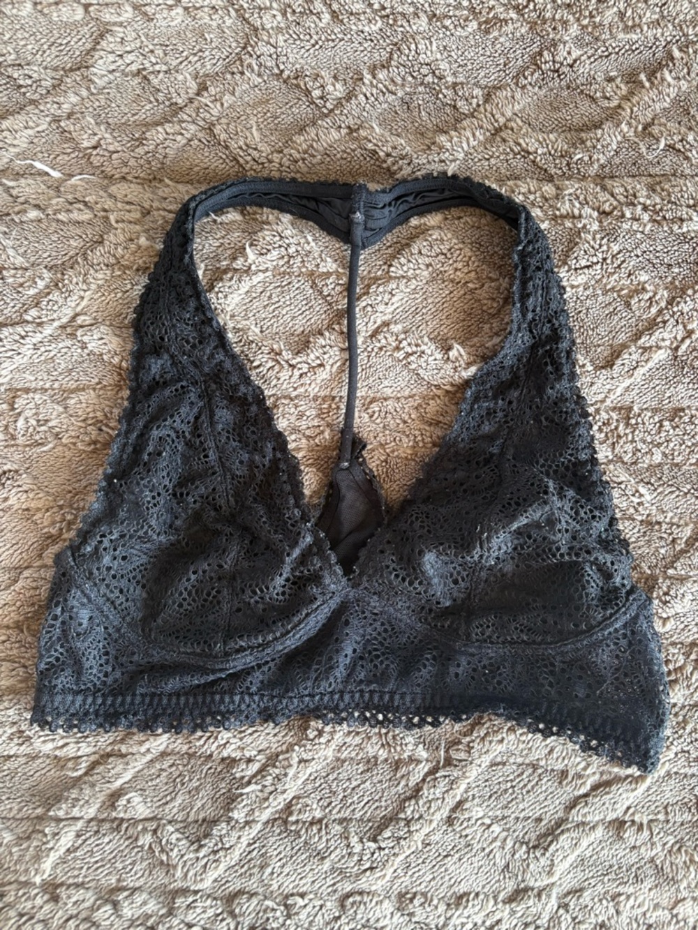 Victoria's Secret Black Lace Racerback Bralette